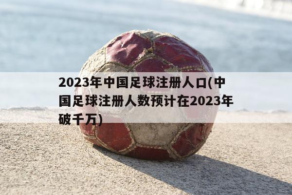2023年中国足球注册人口(中国足球注册人数预计在2023年破千万)-第1张图片-免费高清无插件_欧洲杯赛事直播网_看球吧